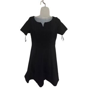 White House Black Market Black‎ Dress Short Sleeve Fitted Career